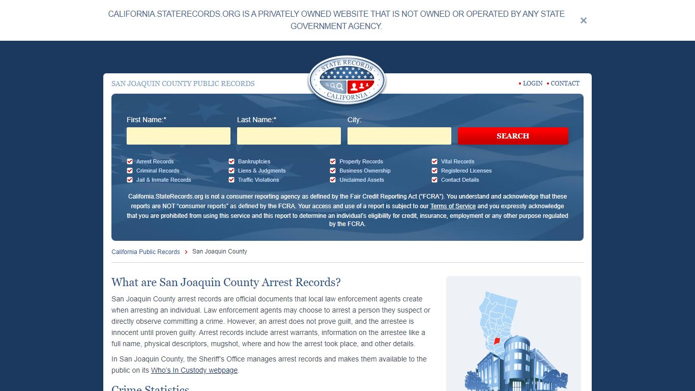 SAN JOAQUIN COUNTY PUBLIC RECORDS - StateRecords.org